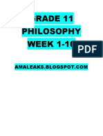 Philosophy Week 1-10