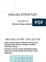 Pertemuan 15 Metode Slope Deflection PDF