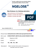 Sangelose: New Thickener of A Cellulose Derivative