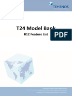 T24 Model Bank - R12 Feature List PDF