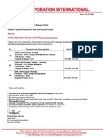 Self Level Epoxy Flooring Financial Proposal