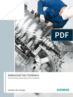 Industrial Gas Turbines: Answers For Energy