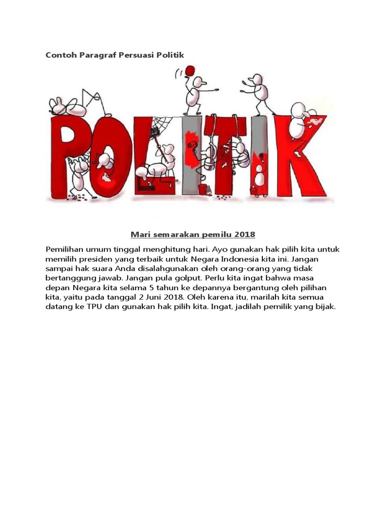 Contoh Paragraf Persuasi Politik | PDF