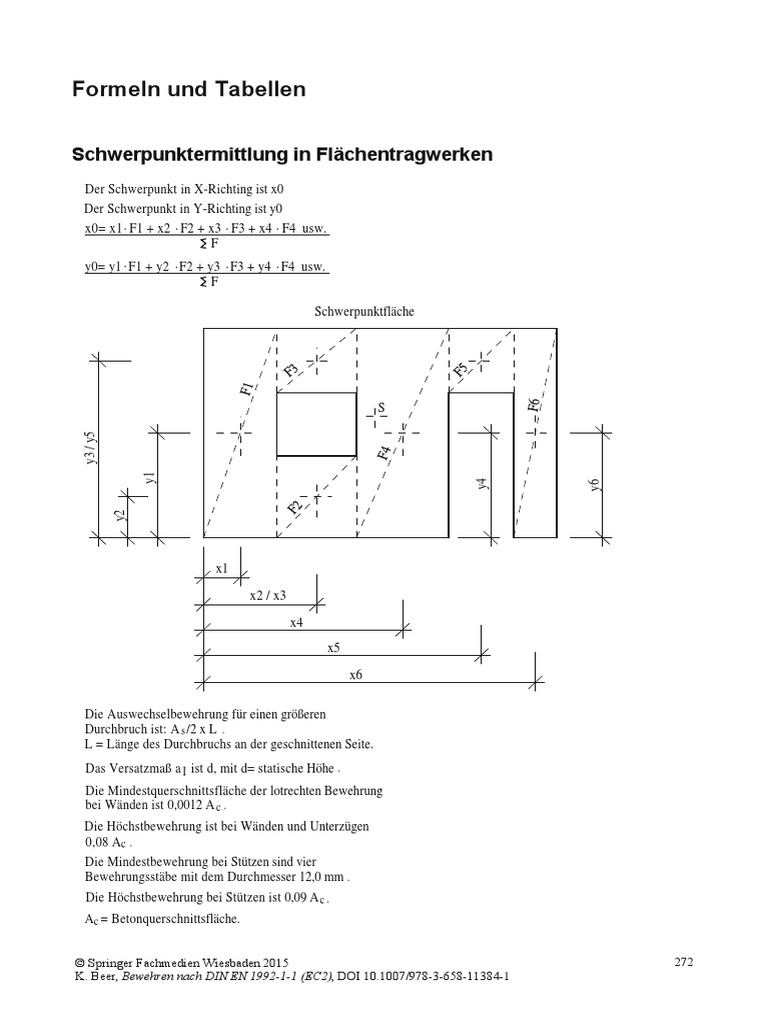 Bewehren Nach Din En 1992 1 1 Ec2 Pdf