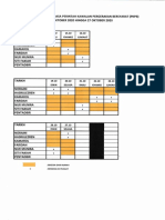 Jadual BDR PKPB 14.10.2020