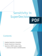 Sensitivity in Superdecisions