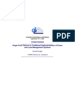 Single Point Failures in Traditional Implementations of Power and Load Management Systems