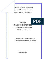 Cours D'économie Minière PDF