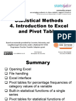 Excel Pivot Tables PDF