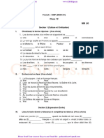CBSE Class 12 - French - Sample Question Paper 2020 - 2021 - PDF Download