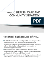 Public Health Care and Community Strategy.: by Muoki