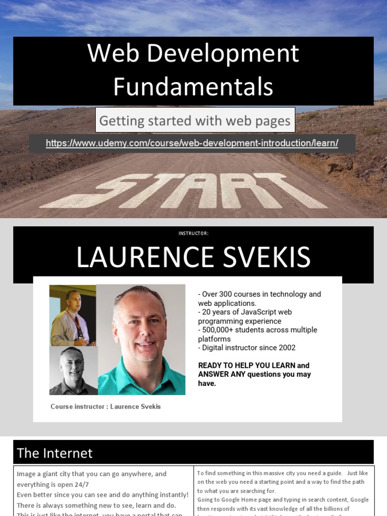 Web Development Fundamentals: Getting Started With Web Pages | Download ...