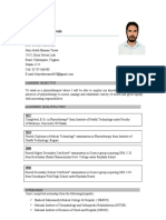 CV of Belayet Hossain PDF