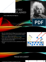 THE Photoelectric Effect Explained: 1921 Noble Prize For Physics