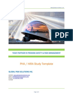 PHA/HIRA Template Options for Process Safety Risk Assessment
