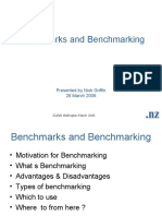 Benchmarks and Benchmarking: Presented by Nick Griffin 26 March 2006