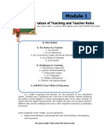 Nature of Teaching and Teacher Roles