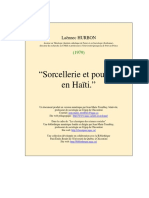 Laënnec Hurbon - Sorcellerie Et Pouvoir en Haiti PDF