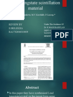 Synthesis of PbWO4 SRILEKHA