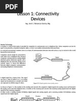 Lesson 1: Connectivity Devices: Ing. José L. Simancas García, MG