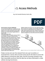 Lesson 1: Access Methods: Ing. José Leonardo Simancas García, MG