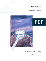 ClarkeGorley 2006 PrimerV6UserManual