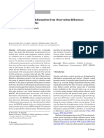 2014, Nowel K, Robust Estimation of Deformation From Observation Differences For Free Control Network