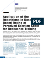 aplicacion de escala de repeticiones en la calificacion basada en reservas del esfuerzo percibido para el entrenamiento de resistencia