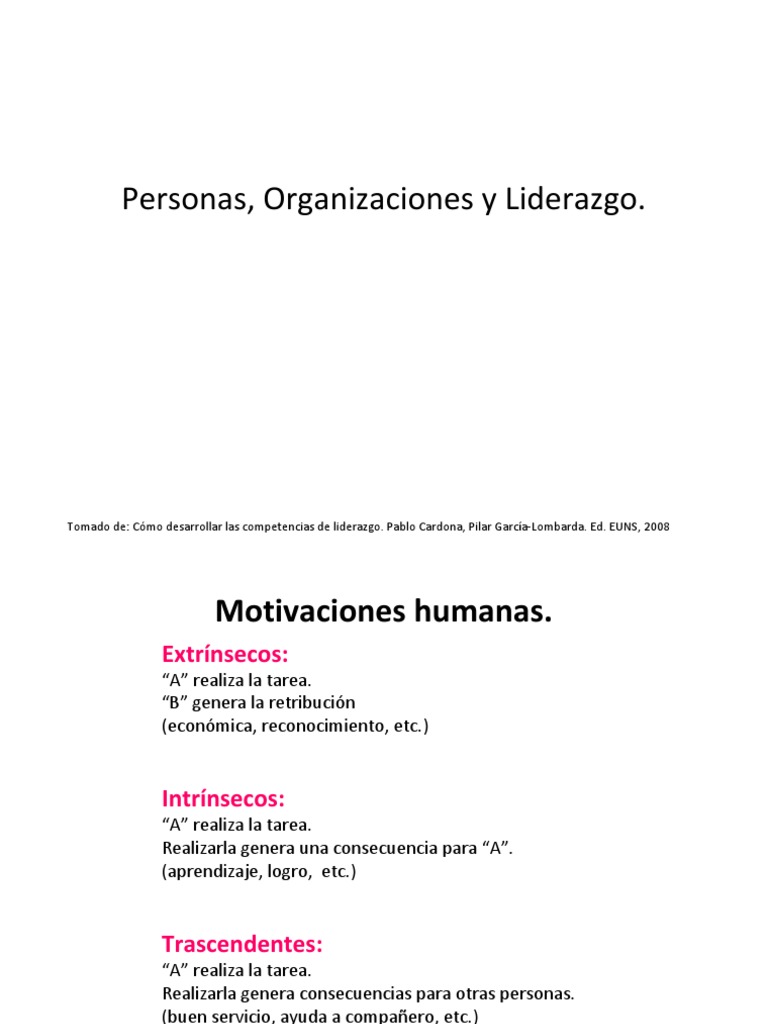 Competencias de Liderazgo y Motivación | PDF | Liderazgo | Motivación