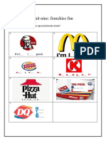 Unit Nine: Franchise Fun: Do You Know The Slogans For These Supersized Franchise Brands?