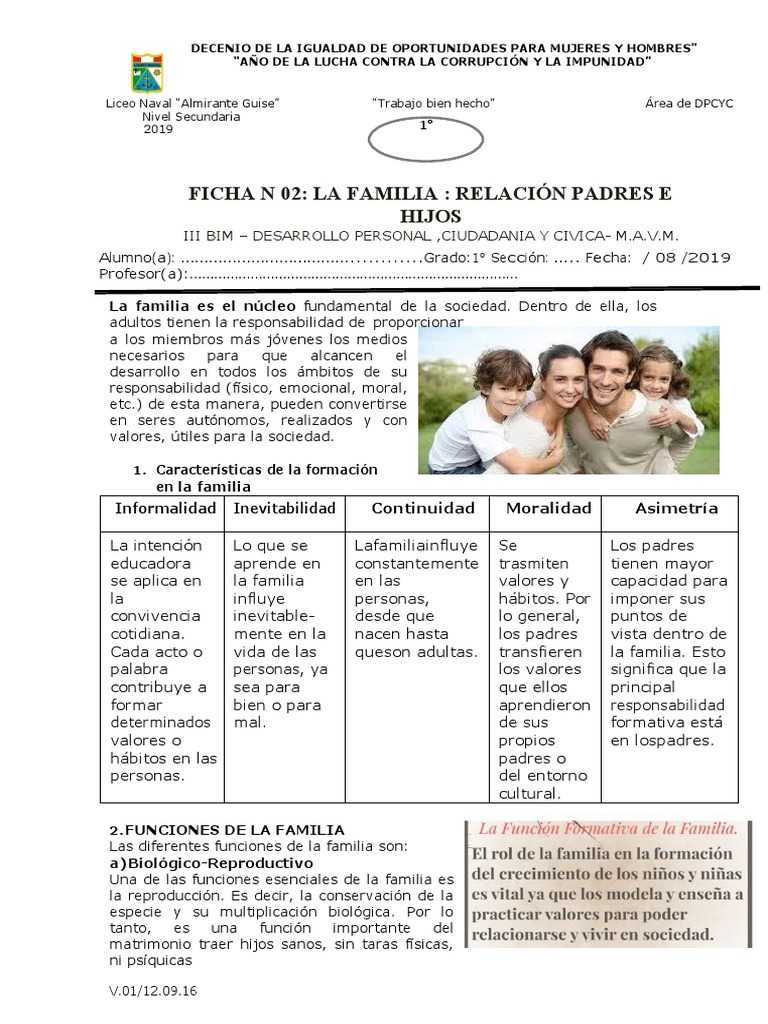 La familia y su influencia en los hijos | PDF | Familia | Matrimonio
