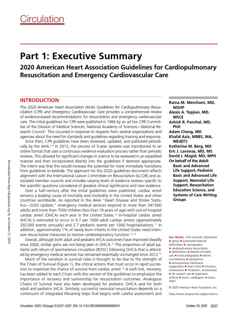 Part 1 Executive Summary PDF | PDF | Cardiopulmonary Resuscitation ...