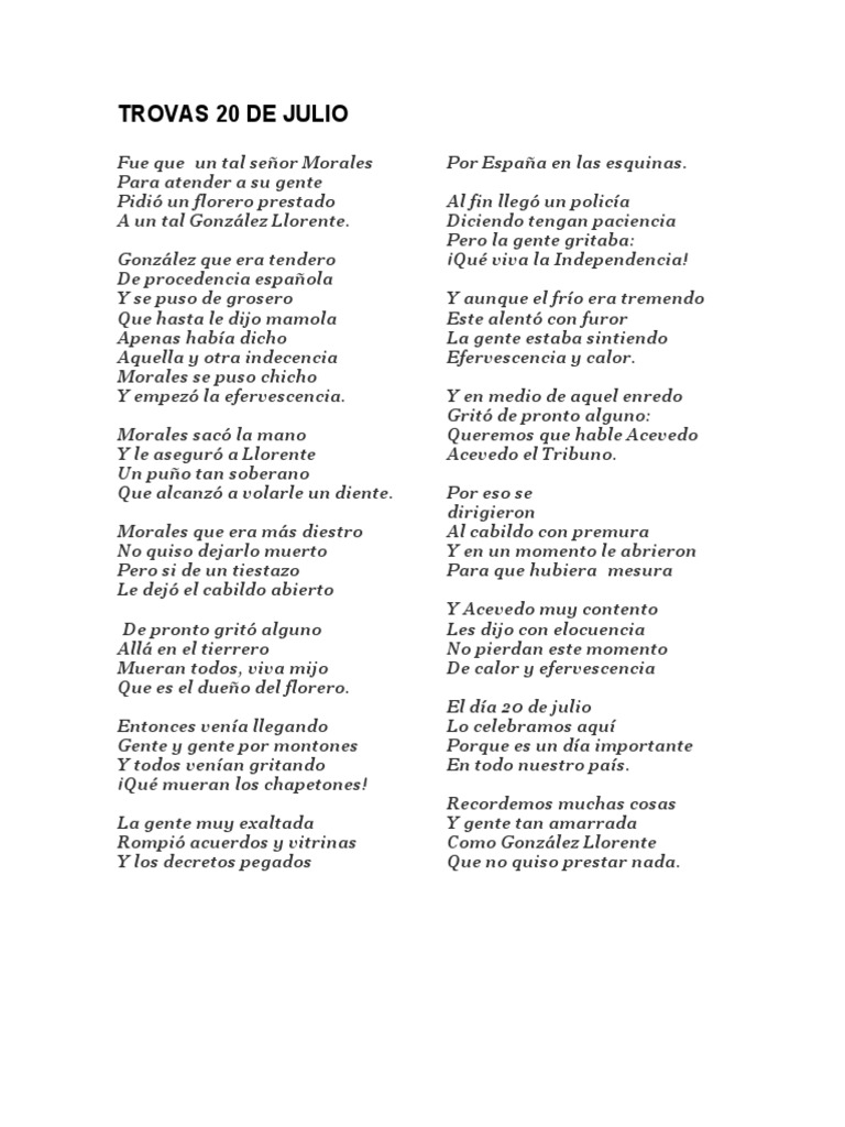 Trovas 20 de | PDF