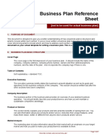 _Business Plan Reference Sheet