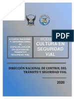 Módulo Iii - Cultura de Seguridad Vial PDF