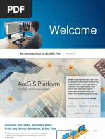 Welcome: An Introduction To Arcgis Pro