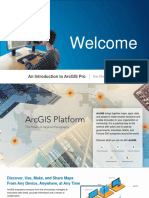 Welcome: An Introduction To Arcgis Pro
