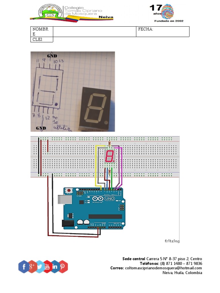 Display 7 Segmentos Arduino | PDF | Chordophones | Necked Lutes
