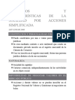 Elementos Y Características de La Sociedad Por Acciones Simplificada