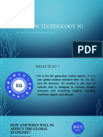 The New Technology 5G: By: Ian David Almendarez Flores