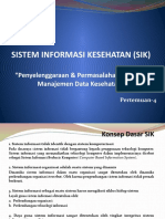 5 Penyelenggaraan Dan Permasalahan SIK Serta Manajemen Data Kesehatan