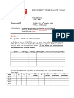 Homework #3: The University of Trinidad and Tobago