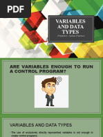 Variables and Data Types