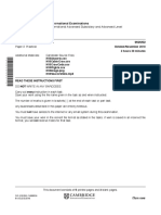 Cambridge International Advanced Subsidiary and Advanced Level