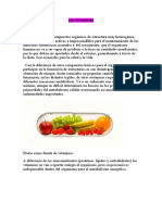 Vitaminas: funciones, clasificación e importancia