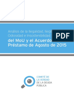 Análisis de La Ilegalidad, Ilegitimidad, Odiosidad e Insostenibilidad Del Tercer Rescate a Grecia de Agosto 2015