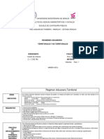 Regímenes Aduaneros Territorial y No Territorial