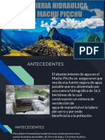 Ingenieria Hidraulica en Machu Picchu PDF