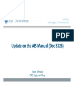 Update on the AIS Manual (Doc 8126)