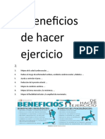 Beneficios de Hacer Ejercicio